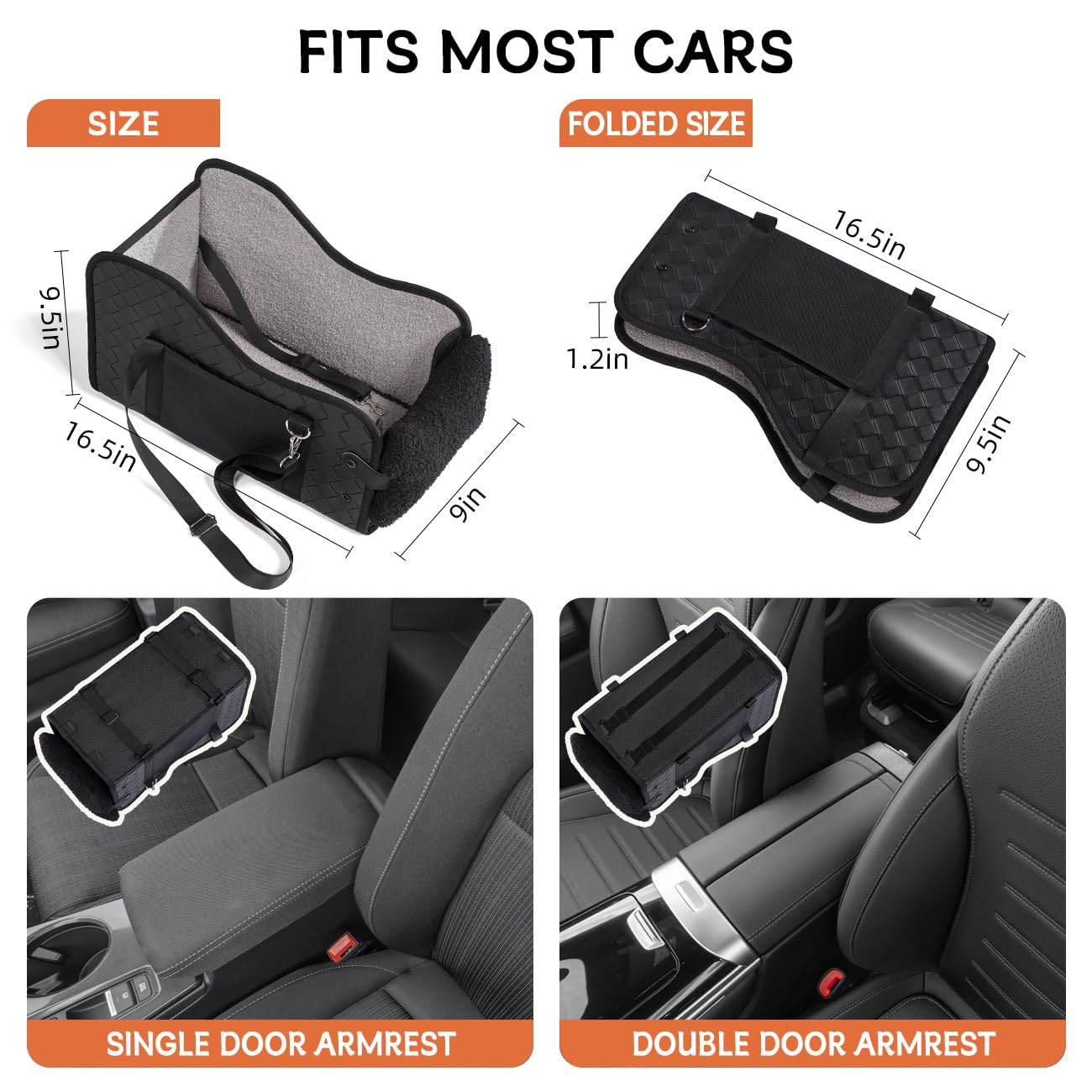 TKYZ center console dog seat small-dog peeks window reduces anxiety.