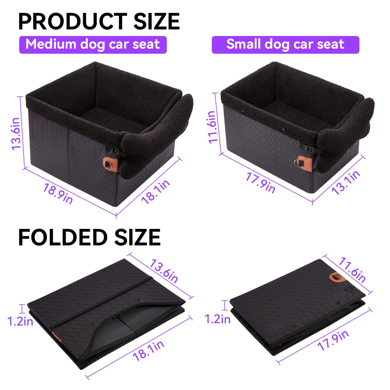 TKYZ dog car seat in sedan demonstrates compatibility across car types