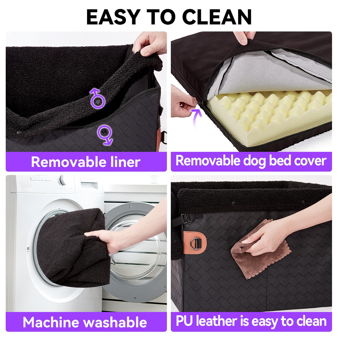TKYZ dog car seat PU leather cover is easy to wipe clean