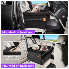 TKYZ dog car seat side installation demonstrates secure vehicle attachment