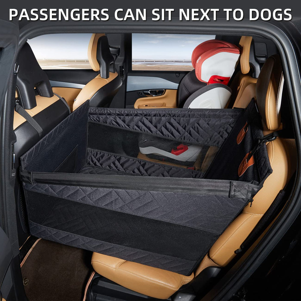 TKYZ dog seat cover waterproof material closeup highlights easy cleaning.