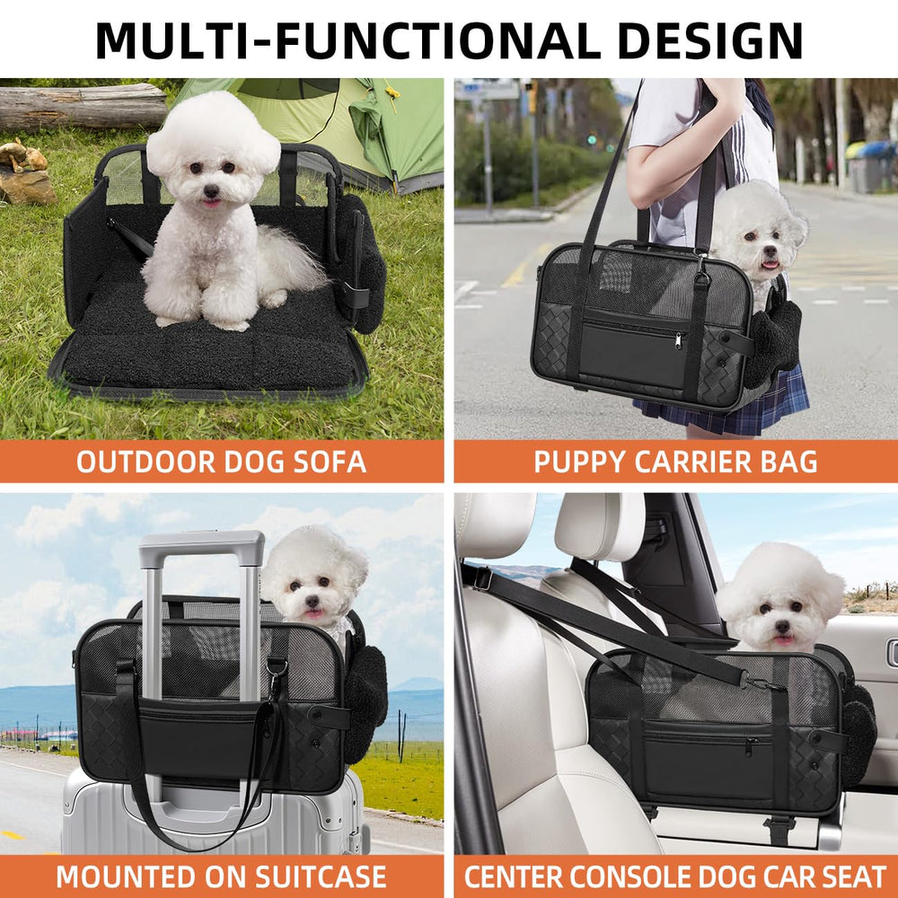 TKYZ outdoor dog sofa features a soft cushion for open-air lounging.