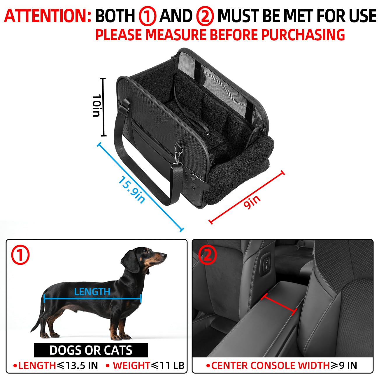 TKYZ compact dog car seat includes soft pillows and cushions for comfort.
