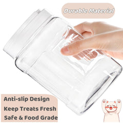 Tlence airtight lids keep snacks dry and fresh inside the jars