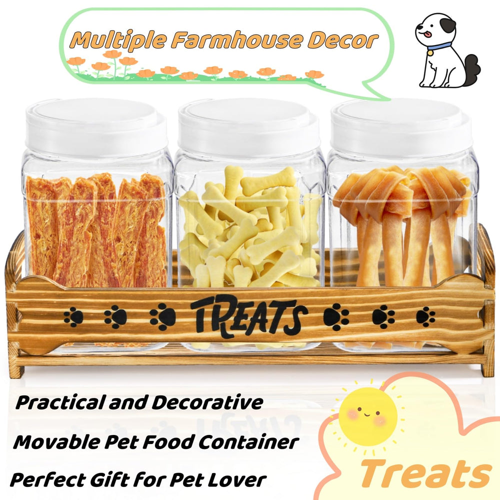 Tlence dog treat organizer includes a scoop for easy portioning