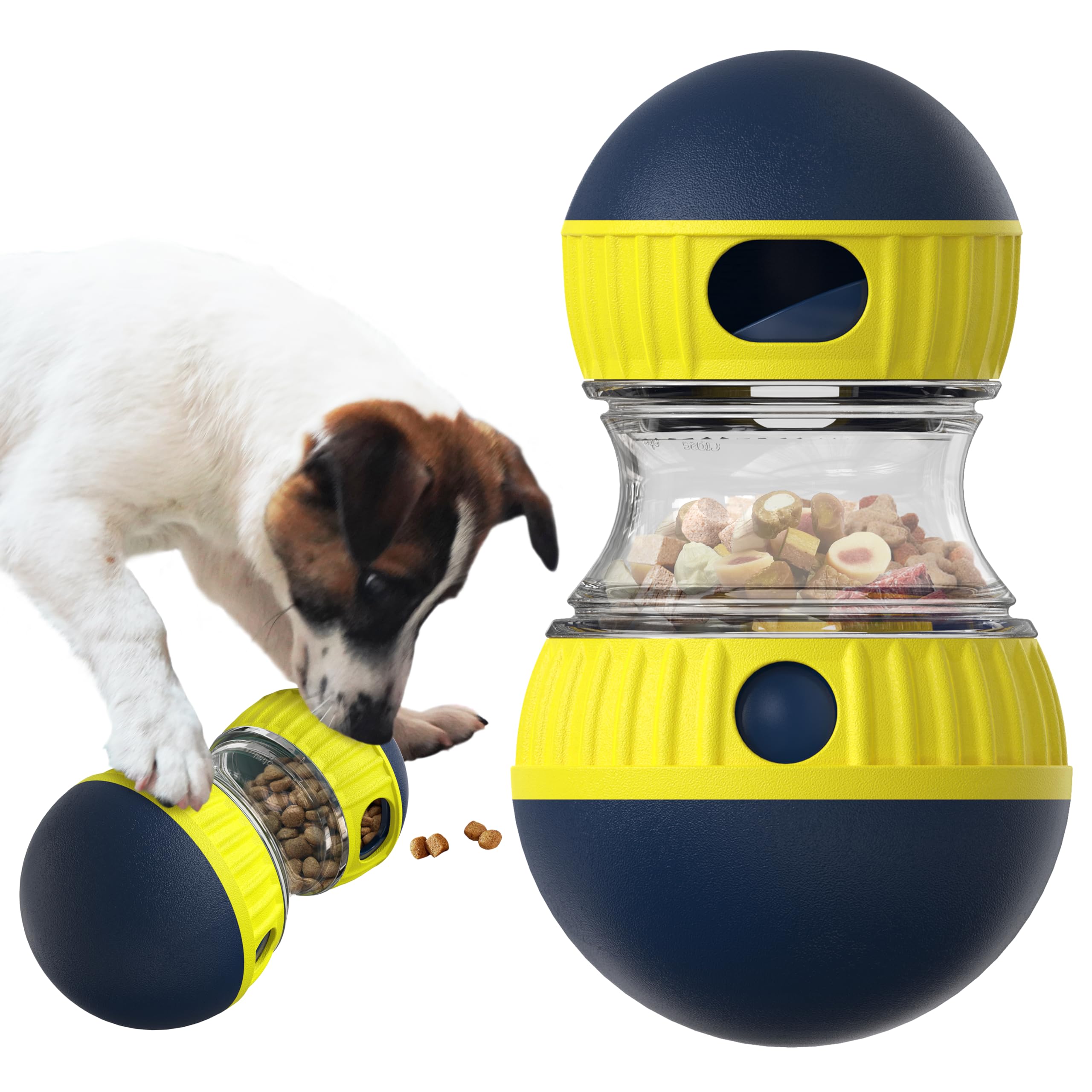 TLKNG bola dispensadora de alimentos para perros, fomenta juego y comida despacio.