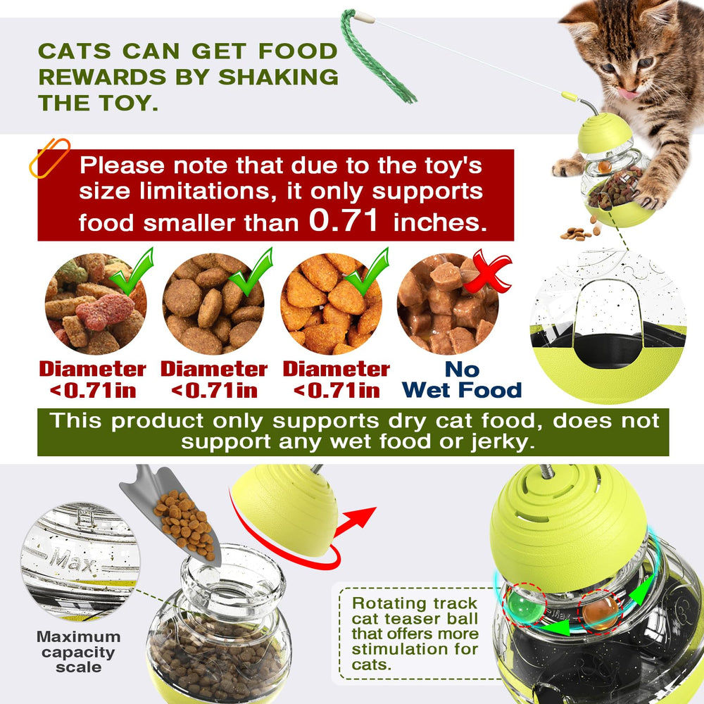 TLKNG cat toy ABS safe materials ensures durable, rounded design reduces scratches.