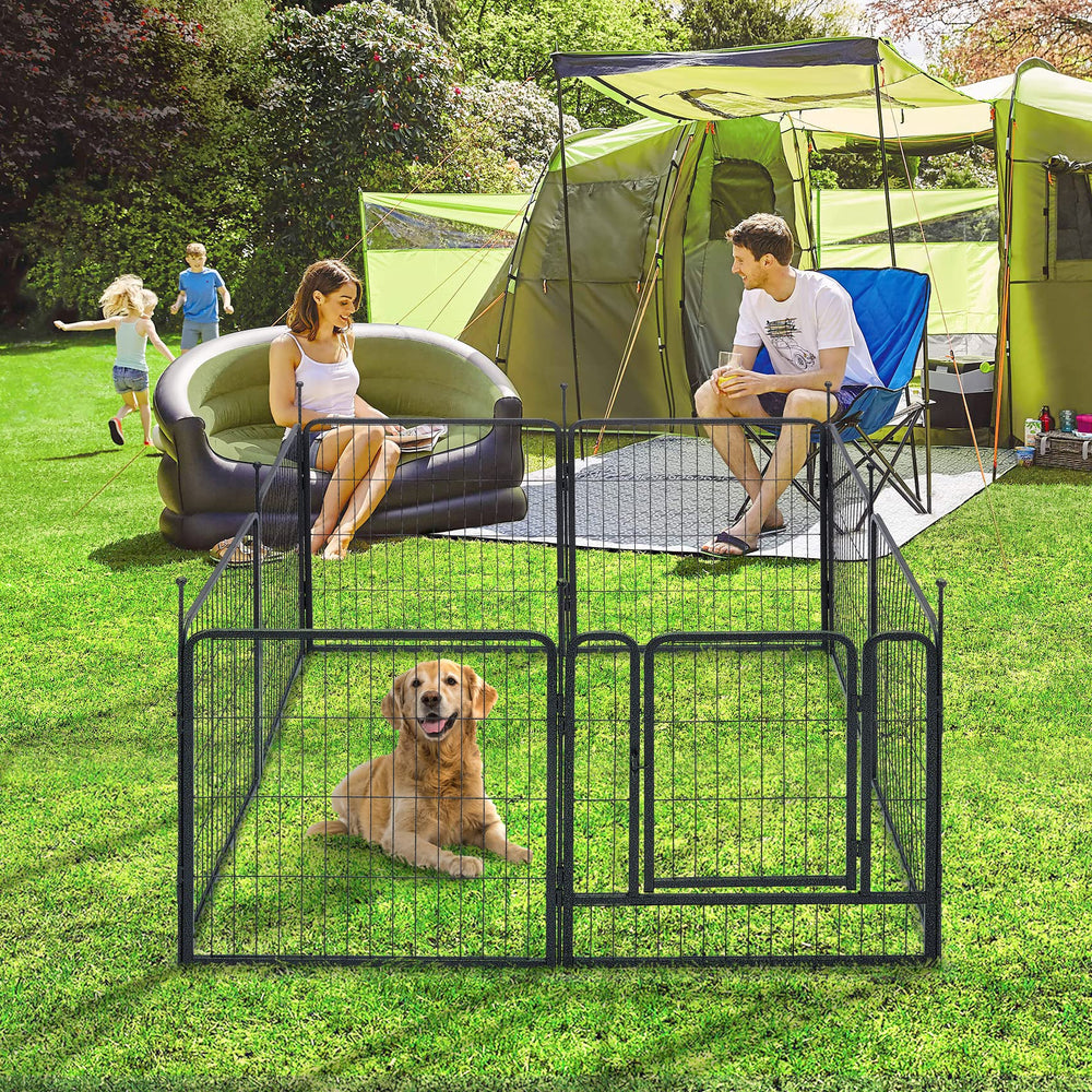 TMEE dog playpen sixteen-panel configuration for customizable shapes