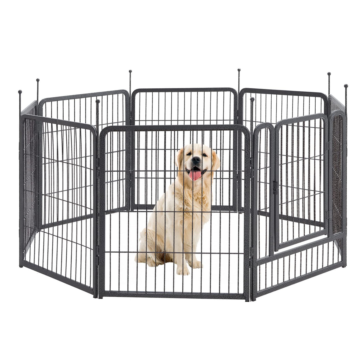 TMEE dog playpen eight-panel assembly for quick, safe setup