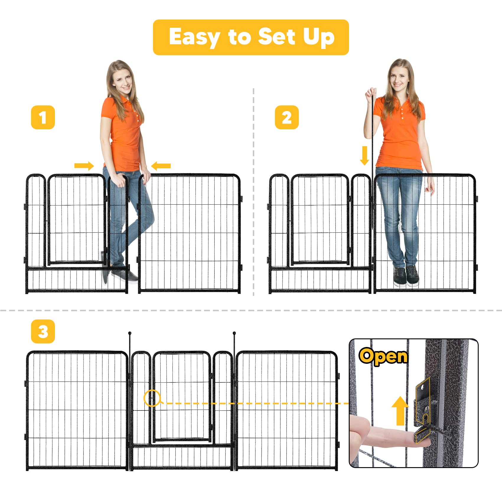 TMEE dog playpen suitable for cats and rabbits too