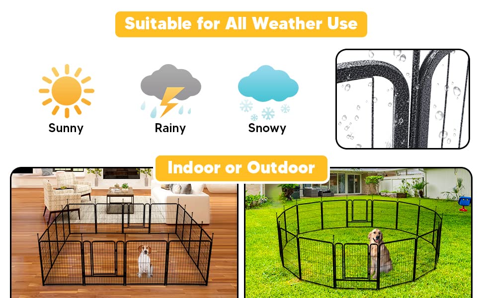 TMEE dog playpen stakes with ball tips minimize injury risk