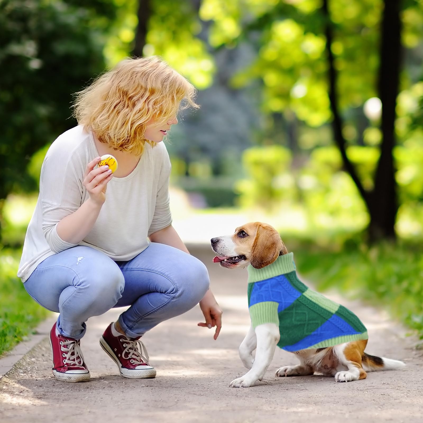 To A Turn turtleneck dog sweater twisted rope pattern for chic everyday outfits