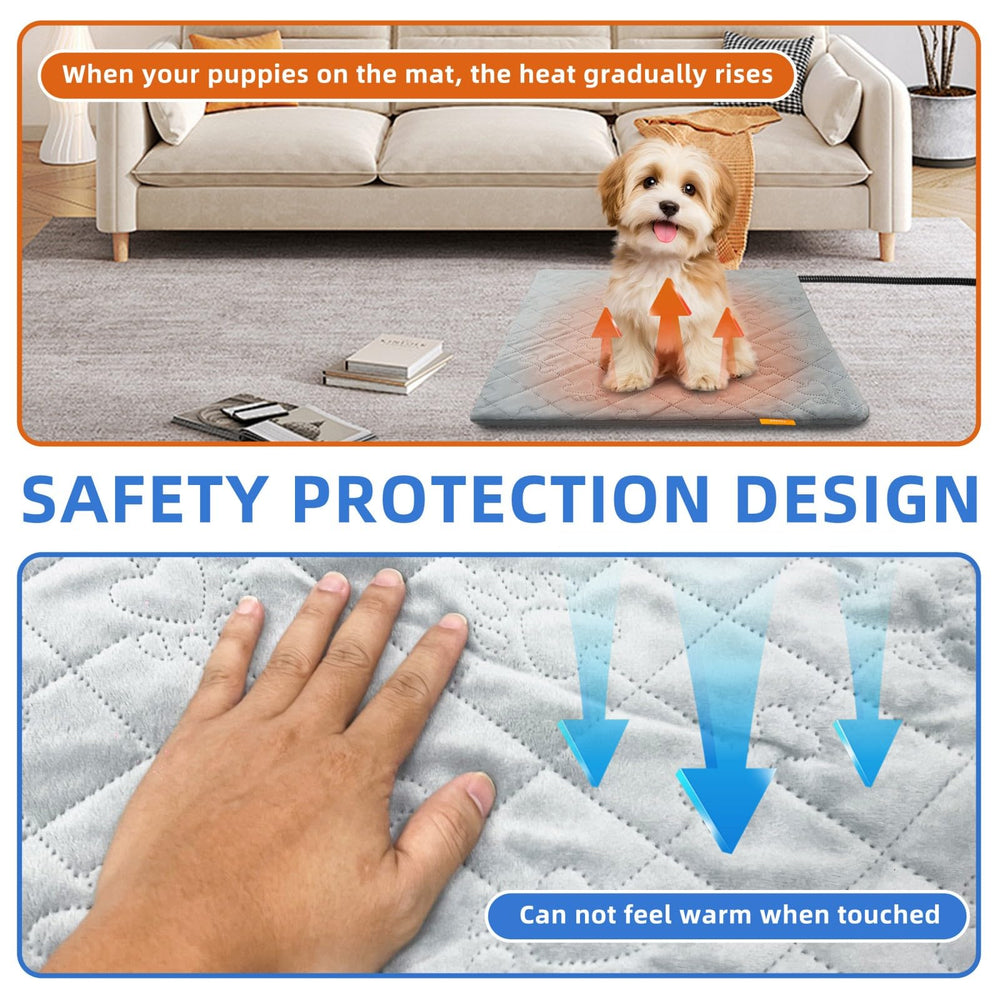 Toaspa Pet Heating Pad large 17.7x17.7 inch size provides roomy warmth.