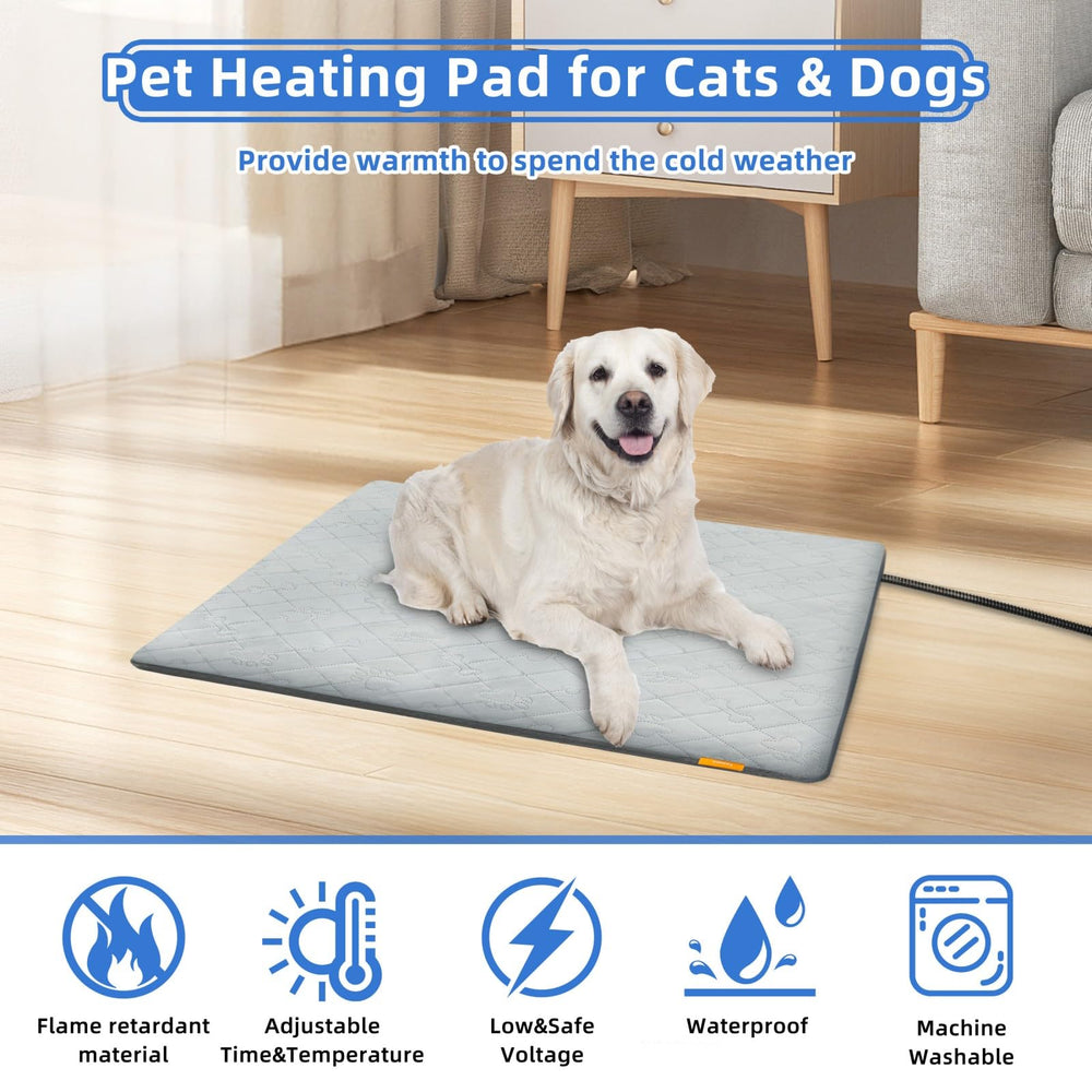 Toaspa pet heating pad edge with six-level temperature showing versatile warmth options