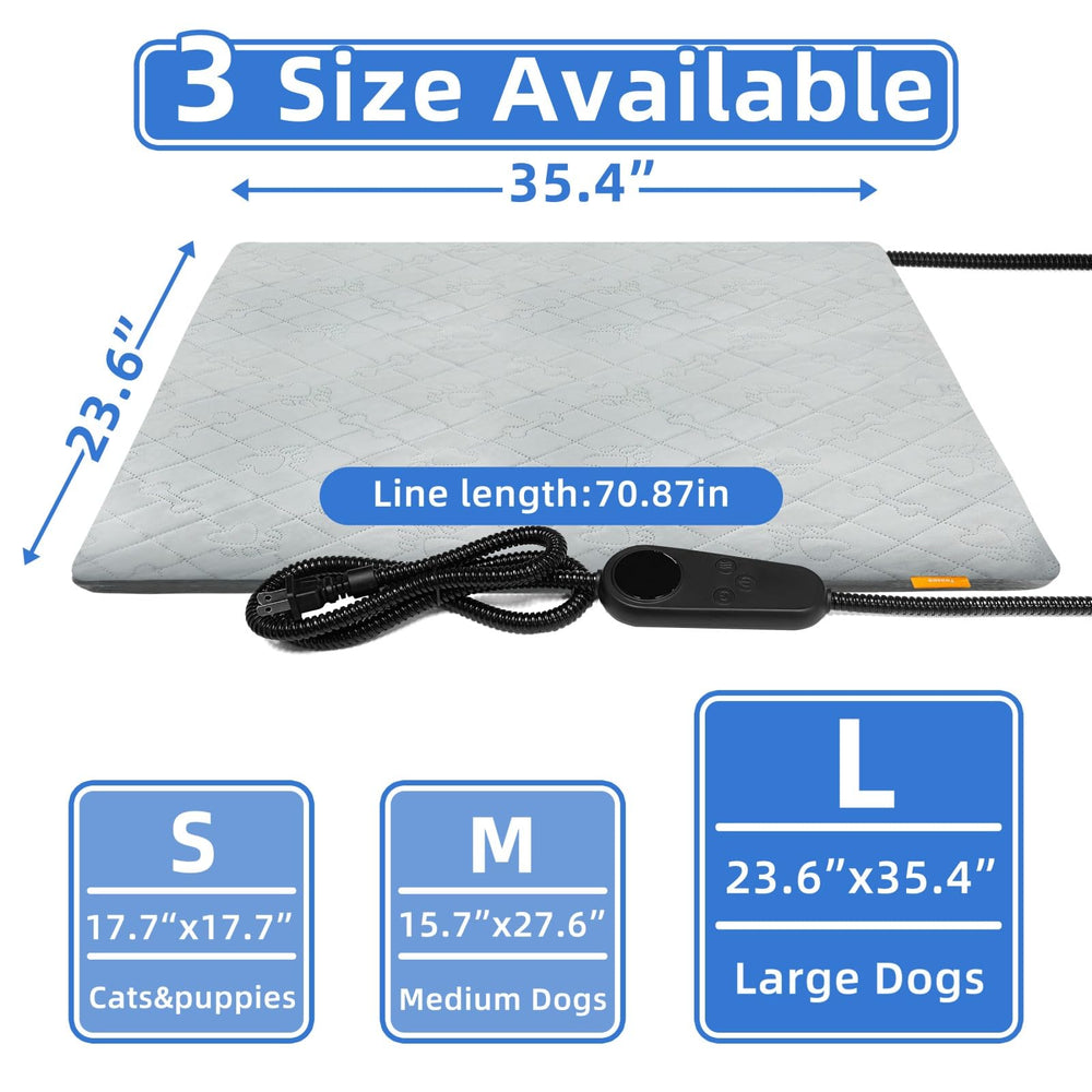 Toaspa pet heating pad thermal controller close-up highlighting adjustable temperature for tailored comfort