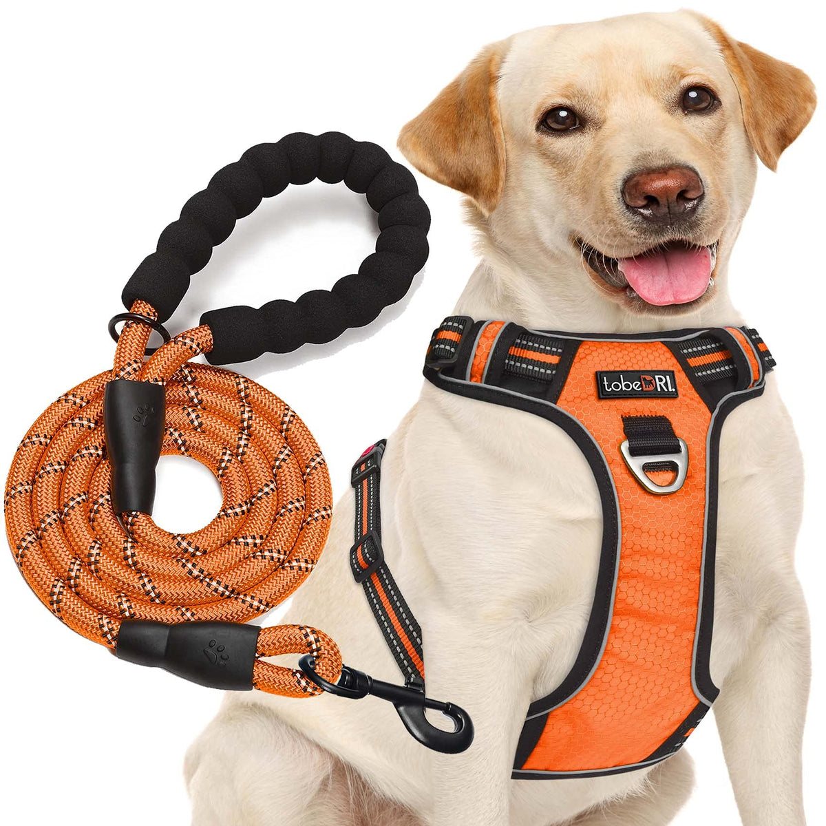 tobeDRI no-pull harness with reflective oxford fabric for safer walks.