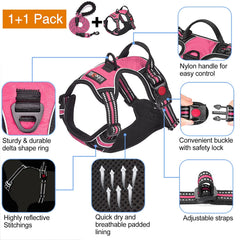 tobeDRI no pull harness durable-nylon-oxford with breathable lining
