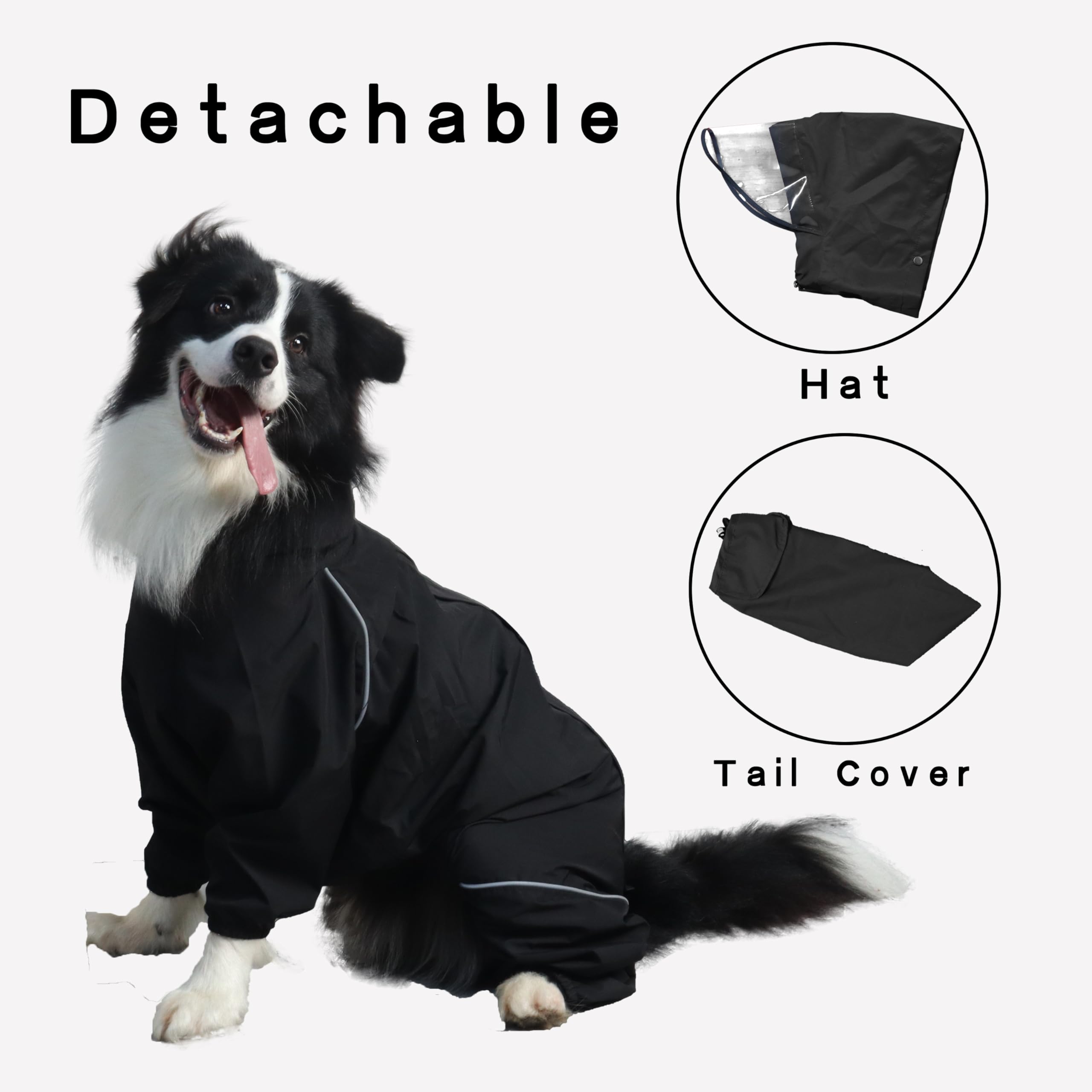 TOBOSS raincoat reflective trim boosts night visibility for safer evening walks