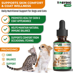 TOBYDIC dog ear drops pour shows easy ear application for comfort