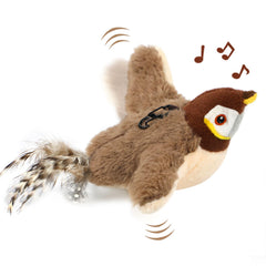 Tocirelo cat toy flapping bird front view for interactive play and chase