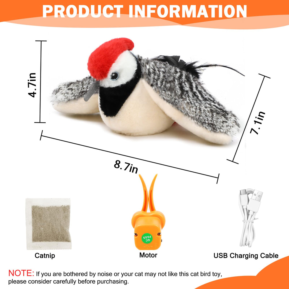 Tocirelo Flappy Bird cat toy, ideal for indoor cats to relieve boredom