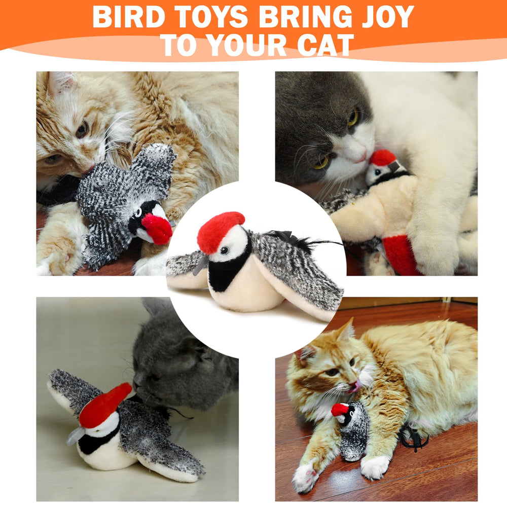 Tocirelo Flappy Bird cat toy, wand attachment for shared play