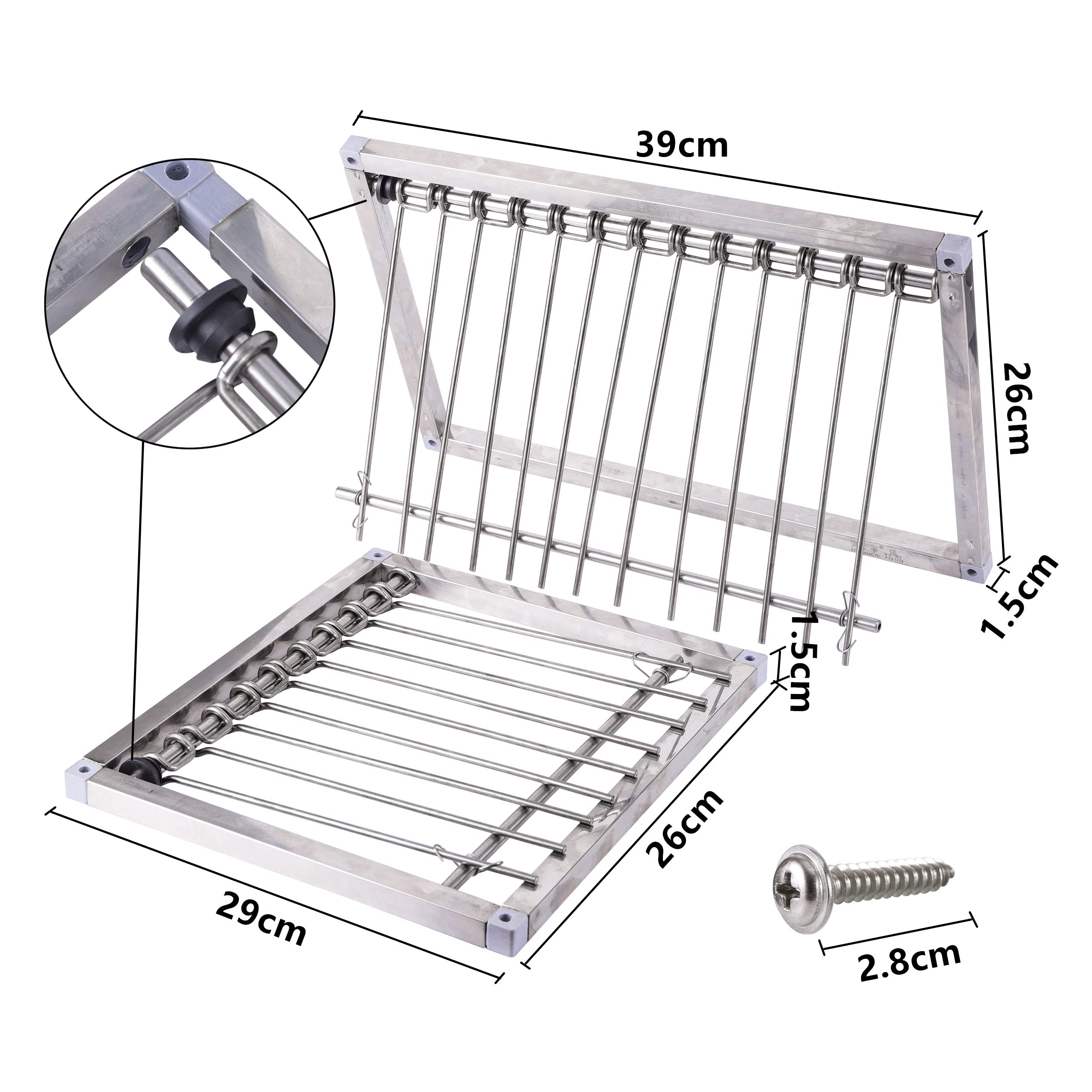 TOHONGADON bird-trap-bars-assembly demonstrates removable bars for adjustable access