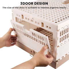 TOHONGADON pigeon cage removable grille eases cleaning between uses.