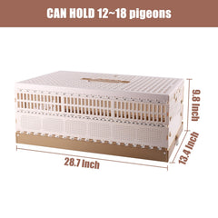TOHONGADON pigeon cage three doors top and side access for flexible handling.