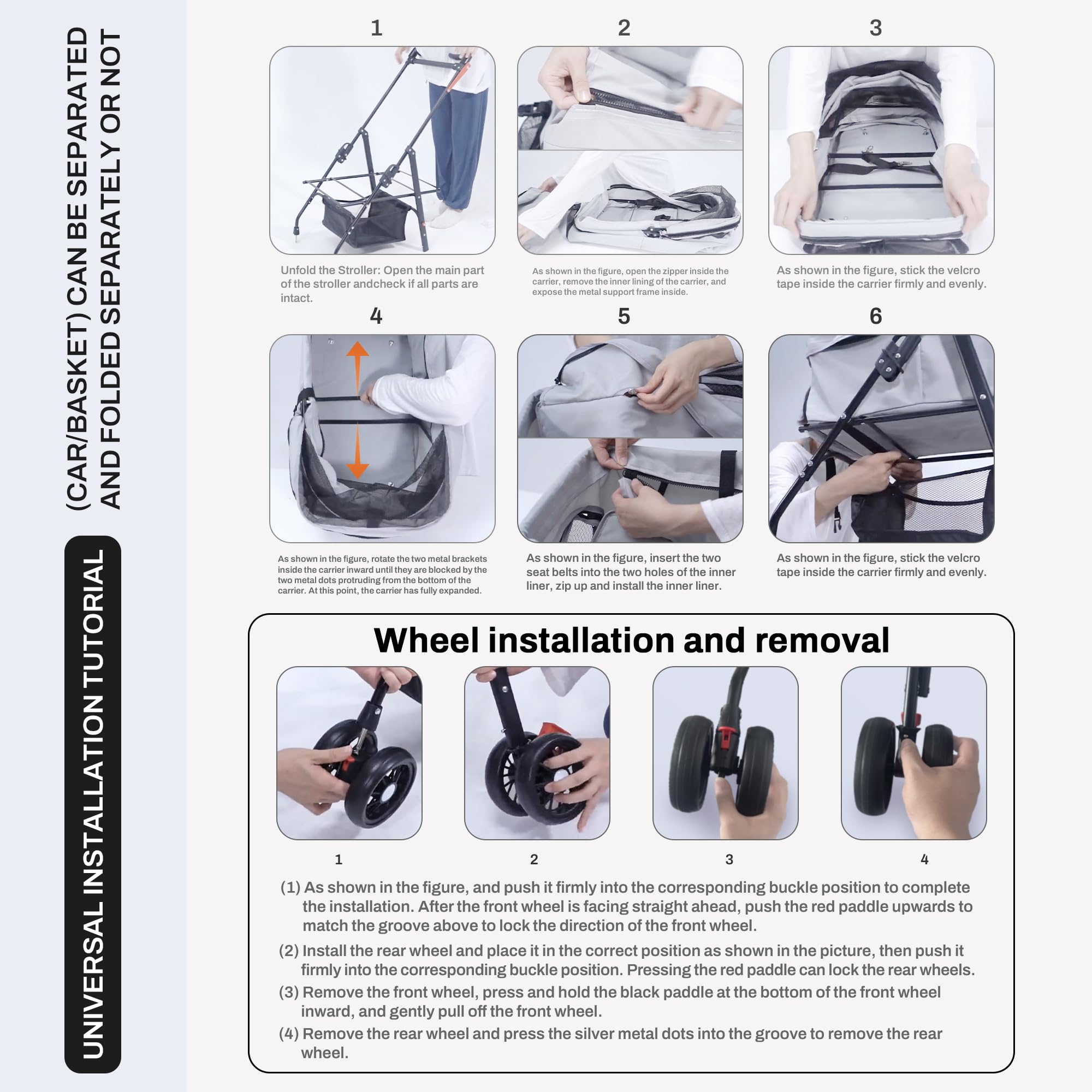 Tokenkuko detachable carrier adds flexibility for quick transitions between walks and trips.