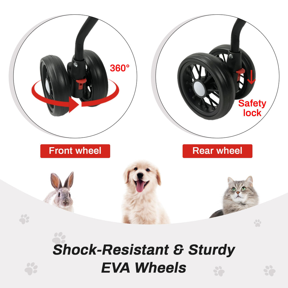 Tokenkuko 4-wheel design with safety locks for steady, secure rides.