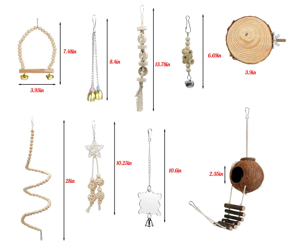 Tolmiow bite-resistant natural wooden toys promote chewing and exploration.