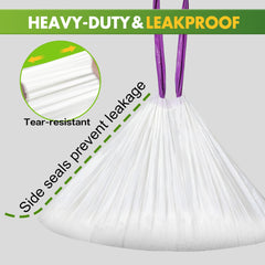 Tolnetr tear-resistant litter bags with sturdy material resist rips.