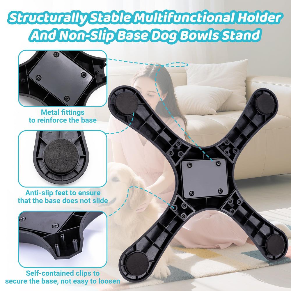 Tolopu elevated dog bowl with portable design for outdoor trips.