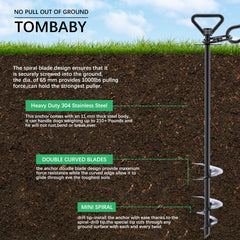 TOMBABY anti-tangle design keeps the cable neat during outdoor use.