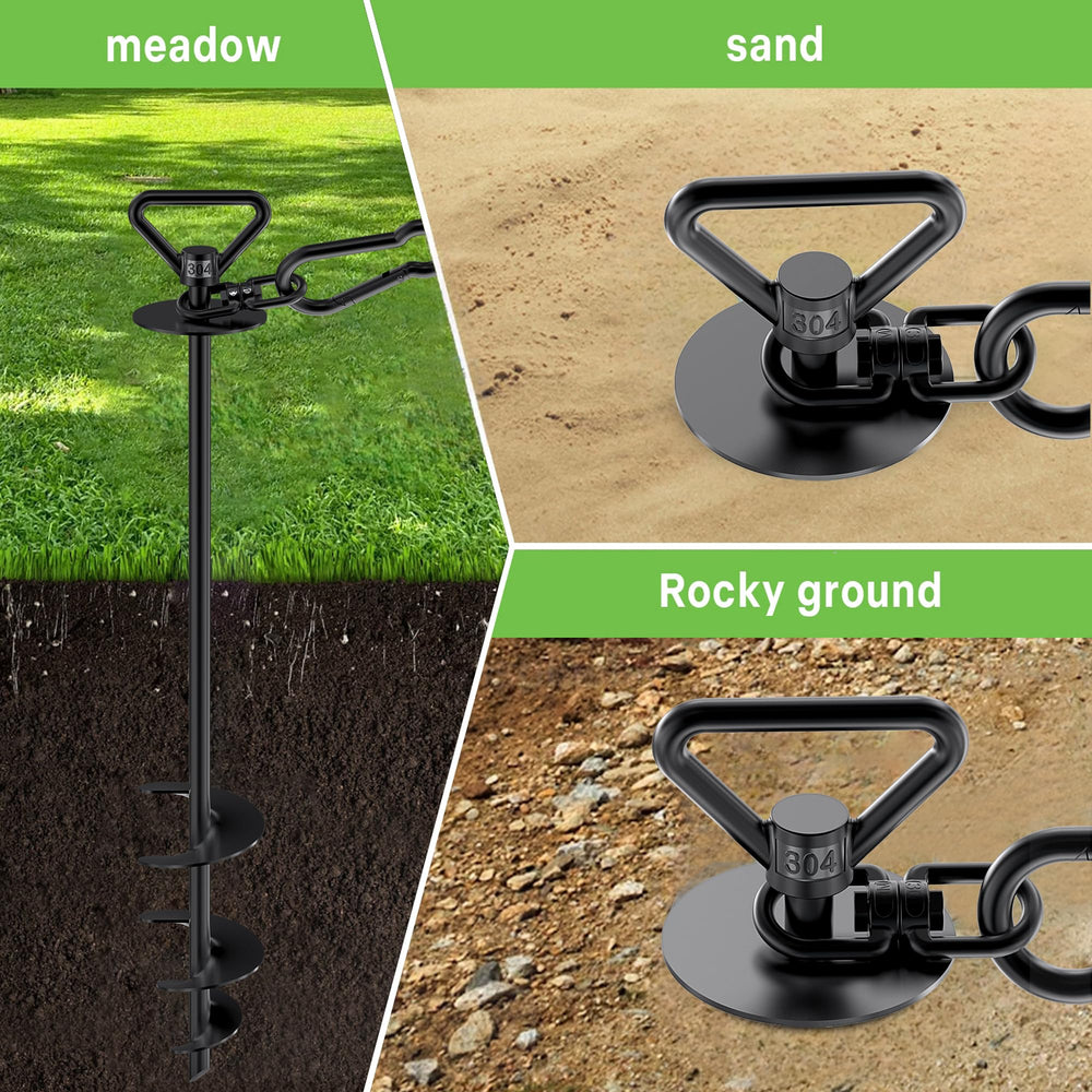 TOMBABY stainless steel stake kit delivers durable, rust-resistant performance.