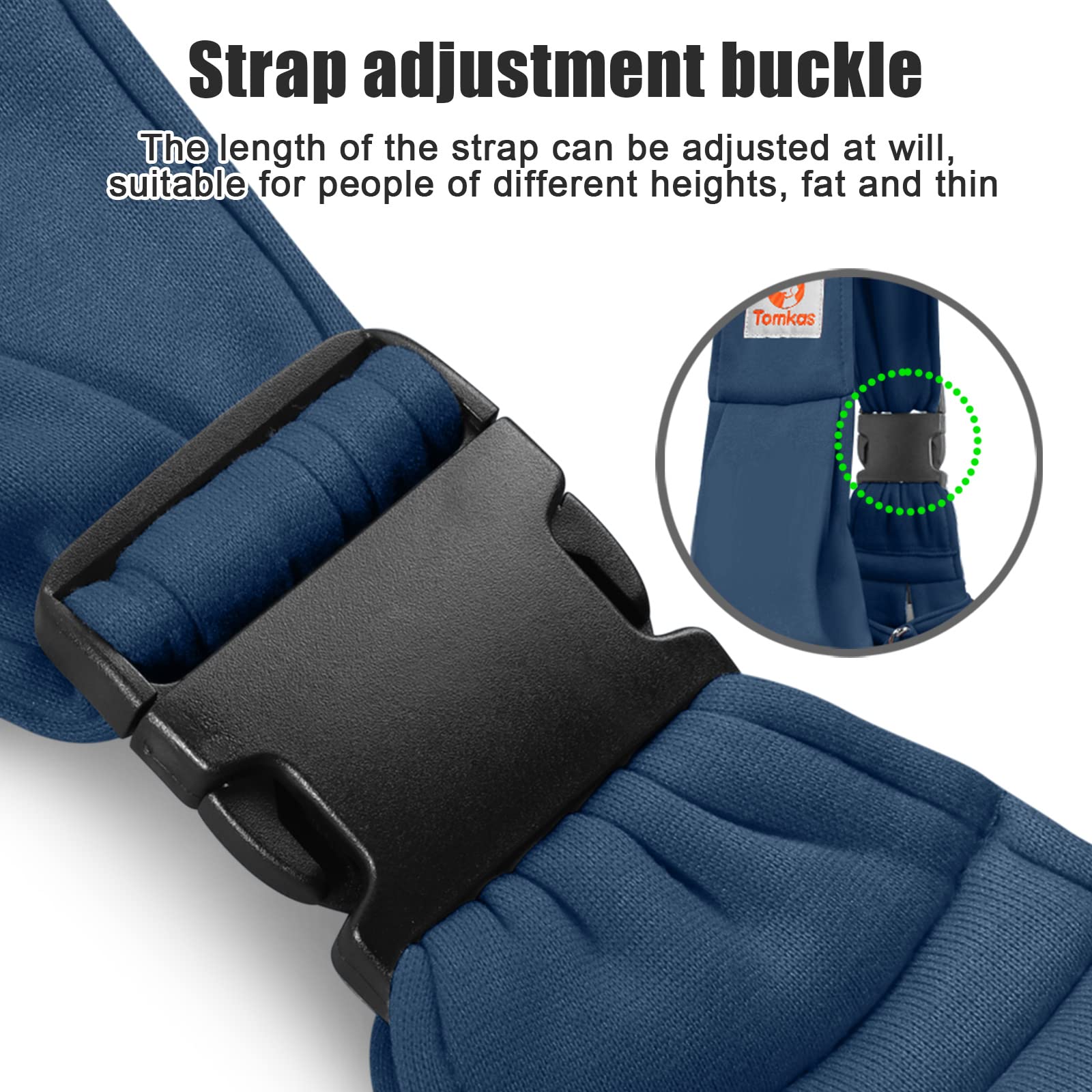 TOMKAS small dog sling carrier adjustable strap for comfortable fit