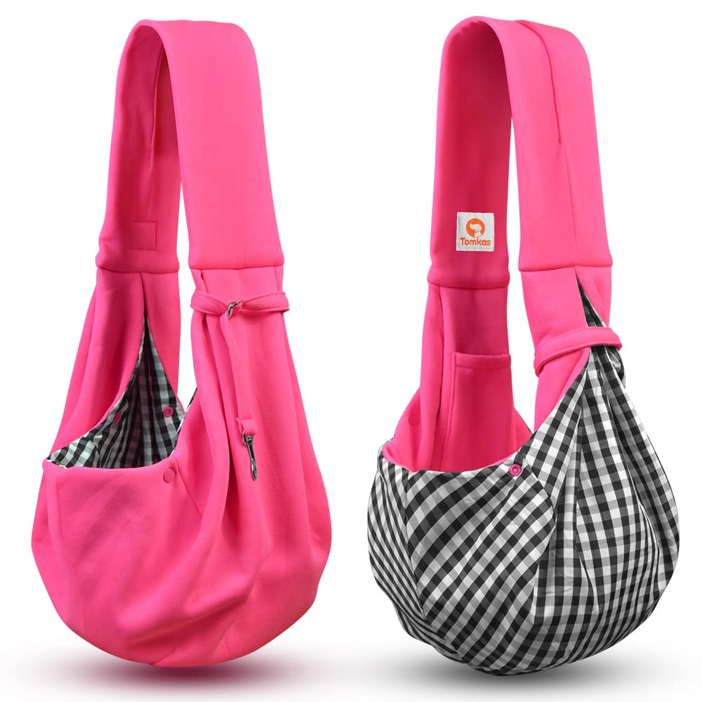 Tomkas small dog sling nonadjustable shoulder strap note lightweight fit for quick errands.