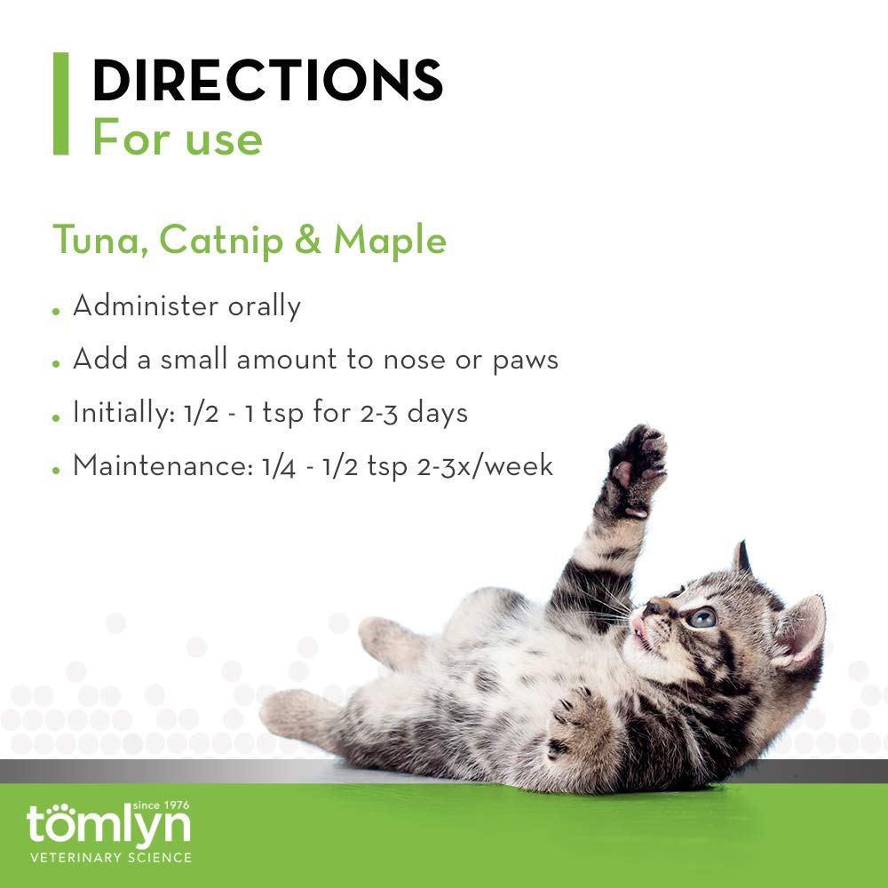 Tomlyn Laxatone gel texture close-up emphasizing catnip flavor appeal