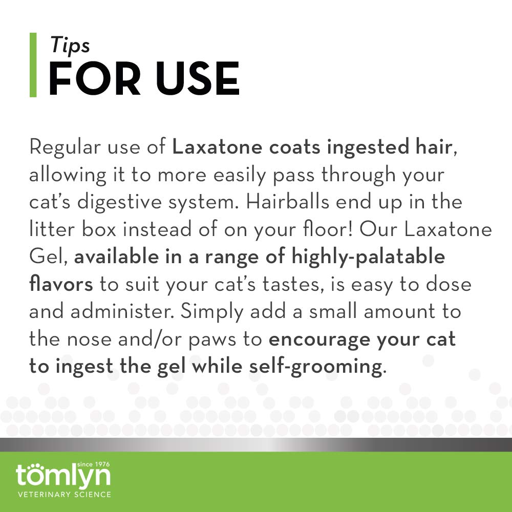 Tomlyn Laxatone easy-dosing-tube close-up: straightforward application to encourage licking.
