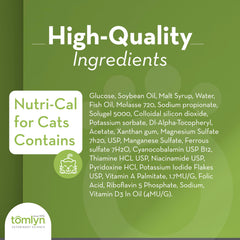 Tomlyn Nutri-Cal cat tasty gel close-up highlighting palatability.
