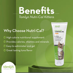 Tomlyn Nutri-Cal kittens jar closeup showing palatable gel