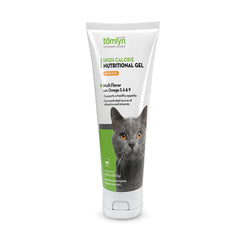 Tomlyn Nutri-Cal cat gel poured from a tube for a tasty energy boost.