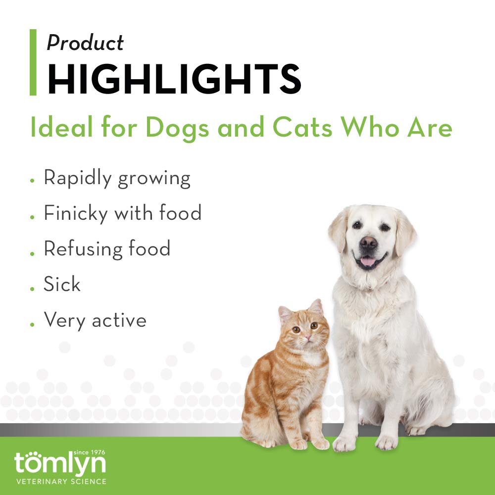 Tomlyn Nutri-Stat pet-licks-boost with pet enjoying palatable gel