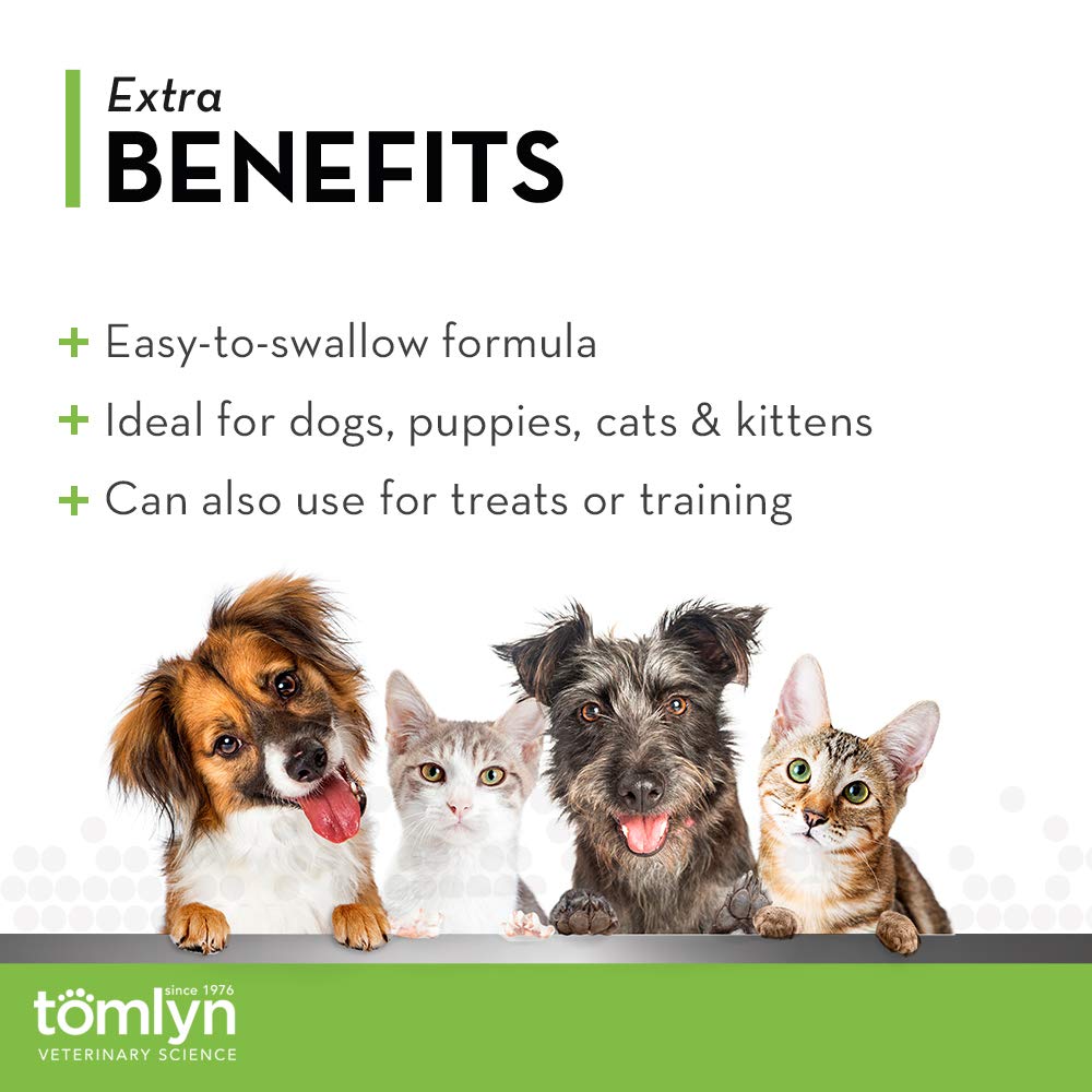 TOMLYN Pill-Masker mess-free-application reduces medicating headaches.