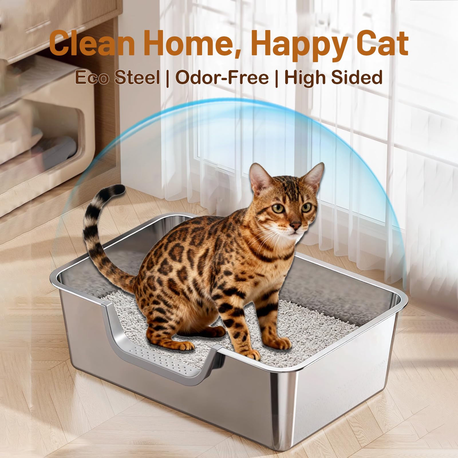Tondid open top design allows quick health checks and hygiene review