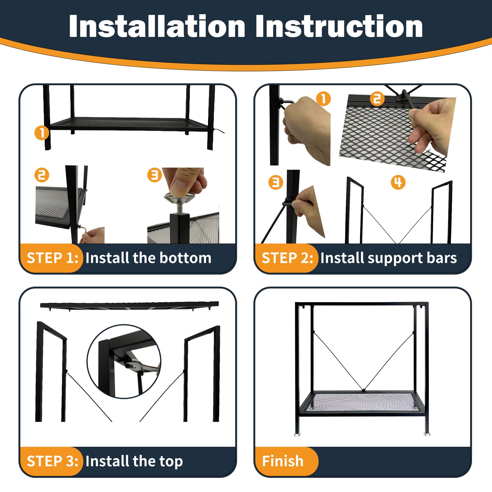 TONGMO fish tank stand accommodates two tanks for flexible layouts.