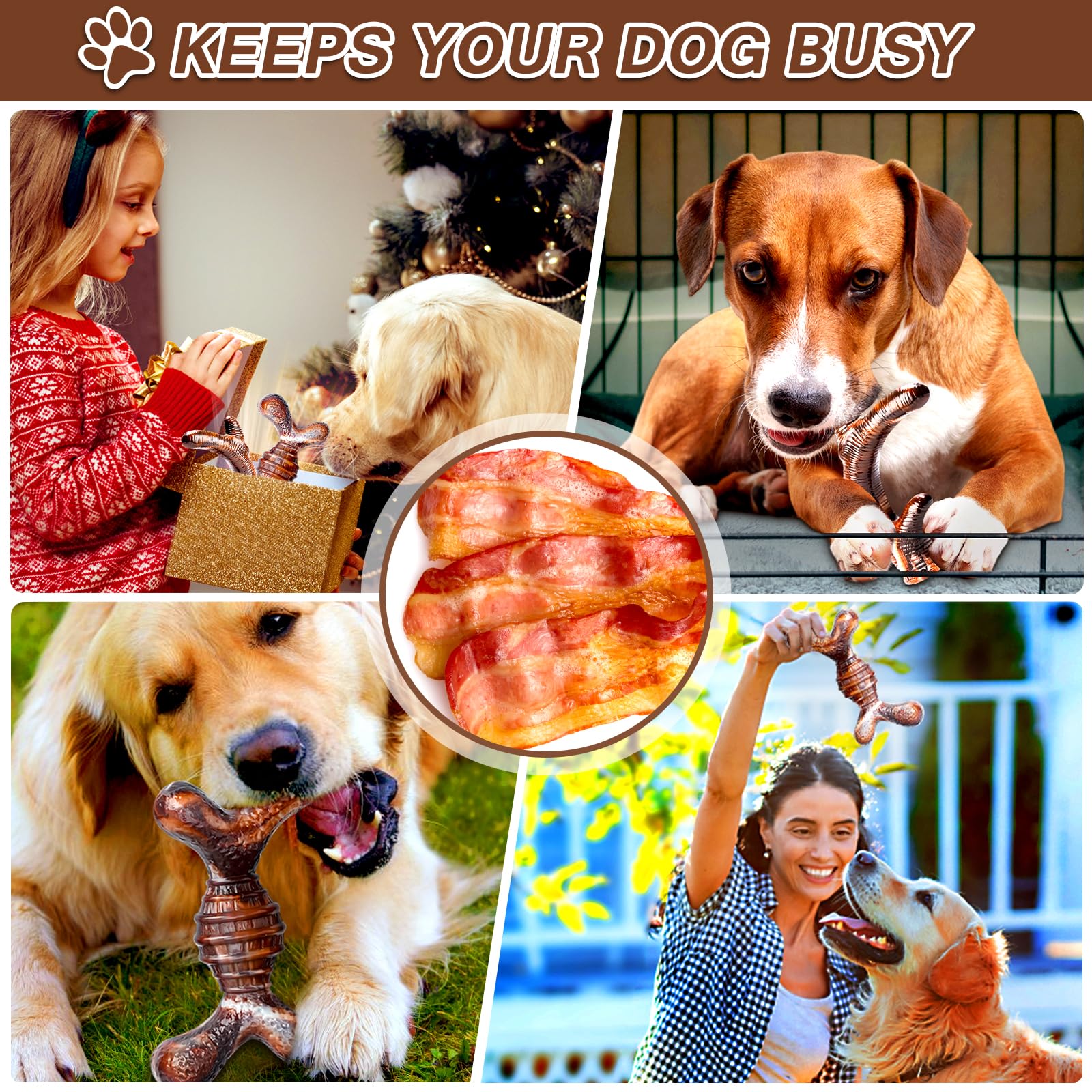 TonyEst toy supports long-lasting entertainment for aggressive chewers during training.