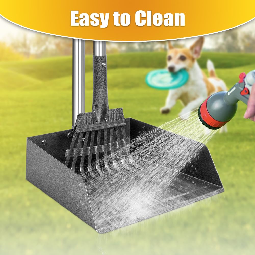TOOGE Larger Pooper Scooper upgraded clip-on design prevents disassembly during use