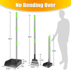TOOGE sturdy-metal-pooper-scooper with clip-on tray prevents disassembly